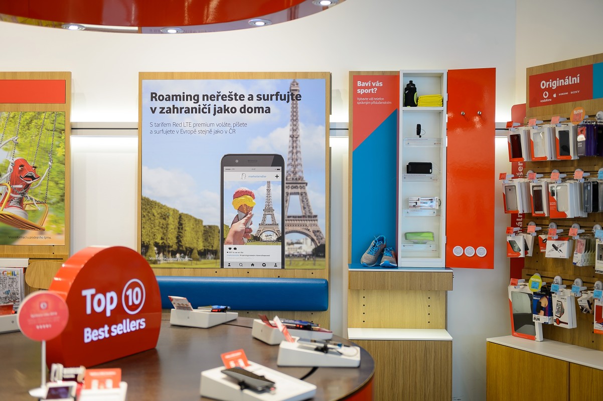 Vodafone CČM a OC Letňany